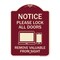 Signmission Please Lock All Doors Remove Valuables from Sight Heavy-Gauge Alum Sign, 24" x 18", BU-1824-23287 A-DES-BU-1824-23287 - alternate 1